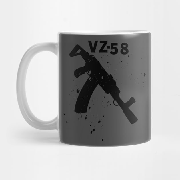 Black Assault rifle VZ-58 by YujiVI